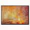 Designart - Ambient Canvas Grunge - Abstract Canvas Art Print in Black Frame